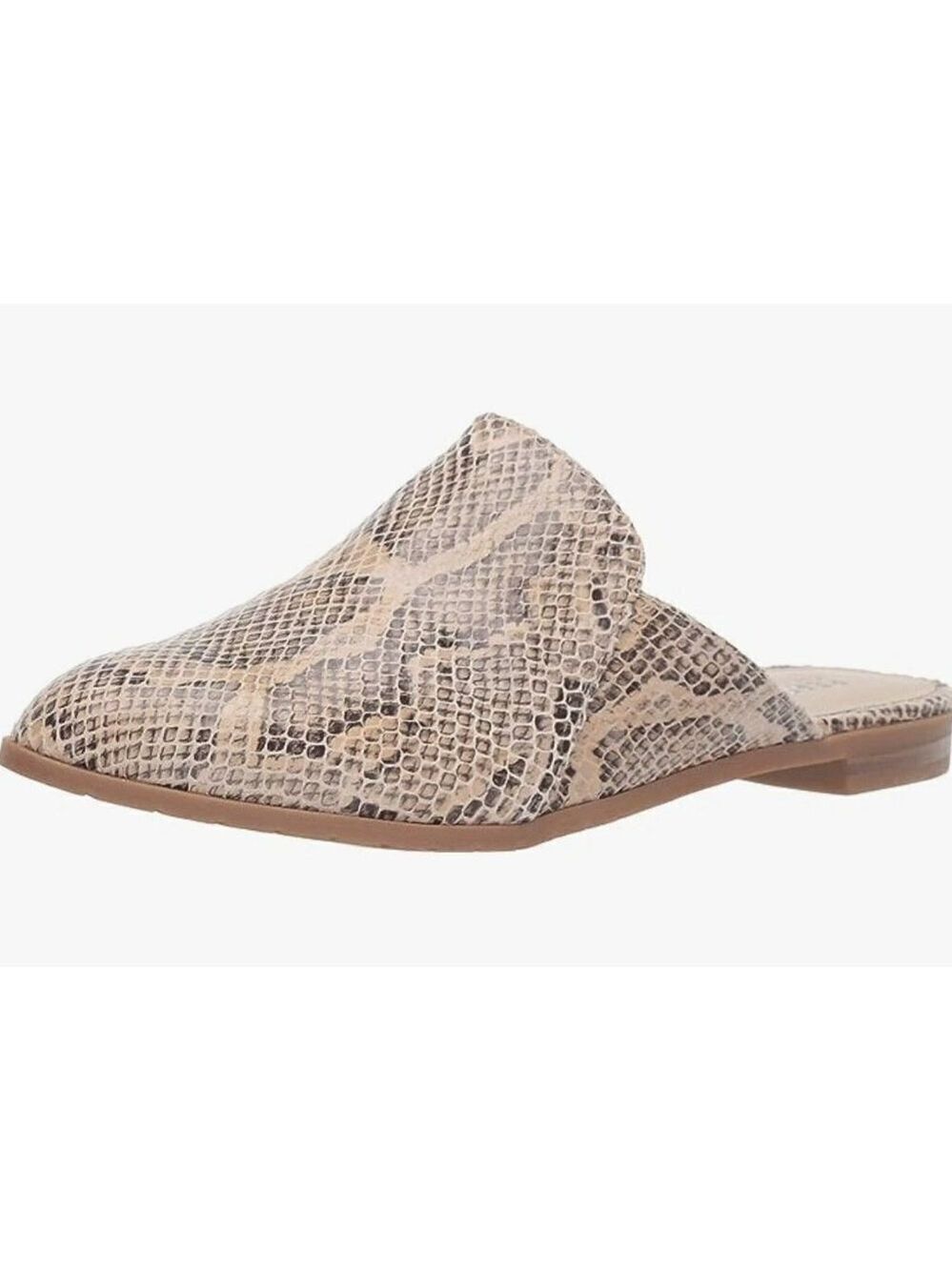 Kenneth Cole Reaction Ruthie 2 Slip On Mules Flats Snake Print Sz 7